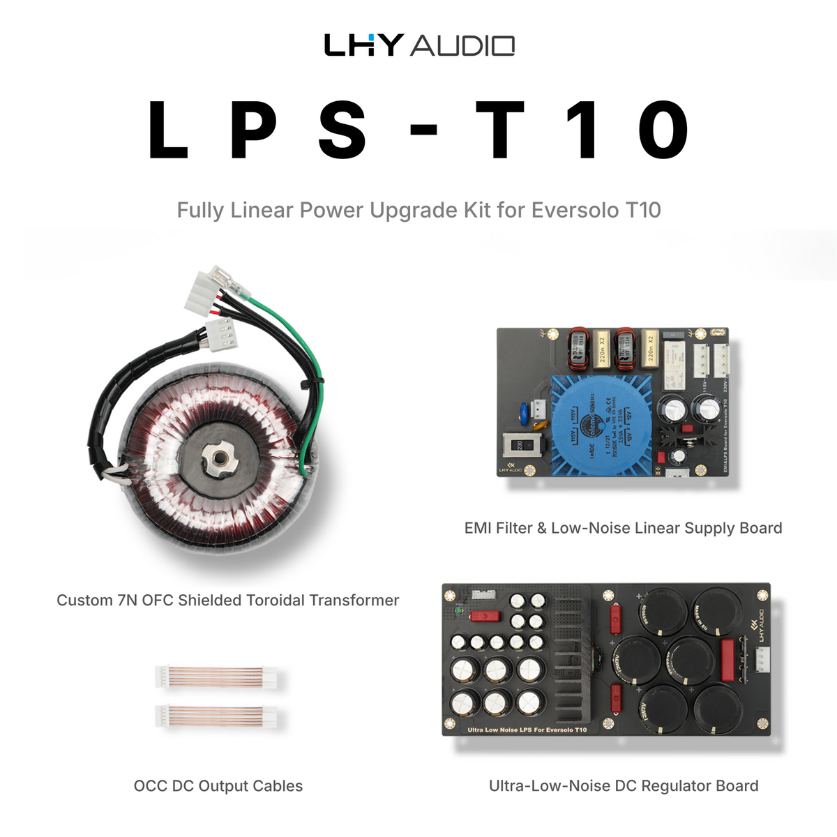 LPS-T10 | Fully linear Power Supply Upgrade Kit for Eversolo T10