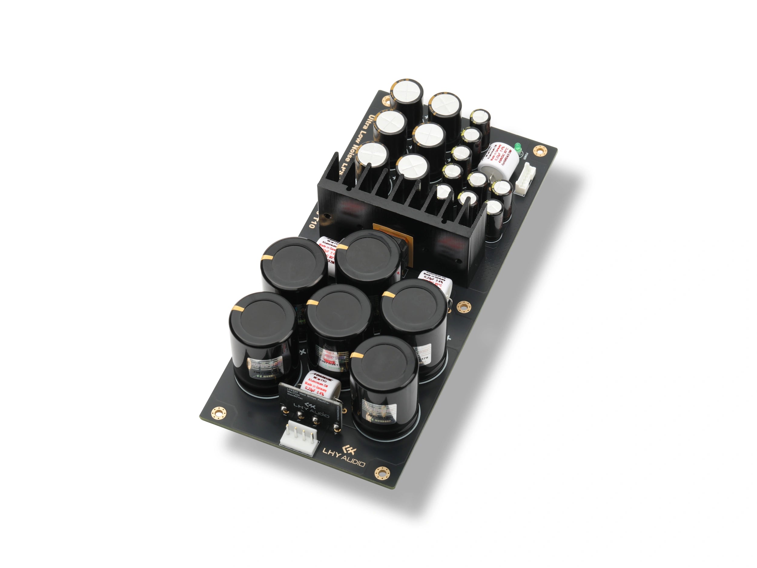 Mundorf Version DC regulator board, angled view